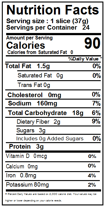 Whole Wheat Pullman - 1/2