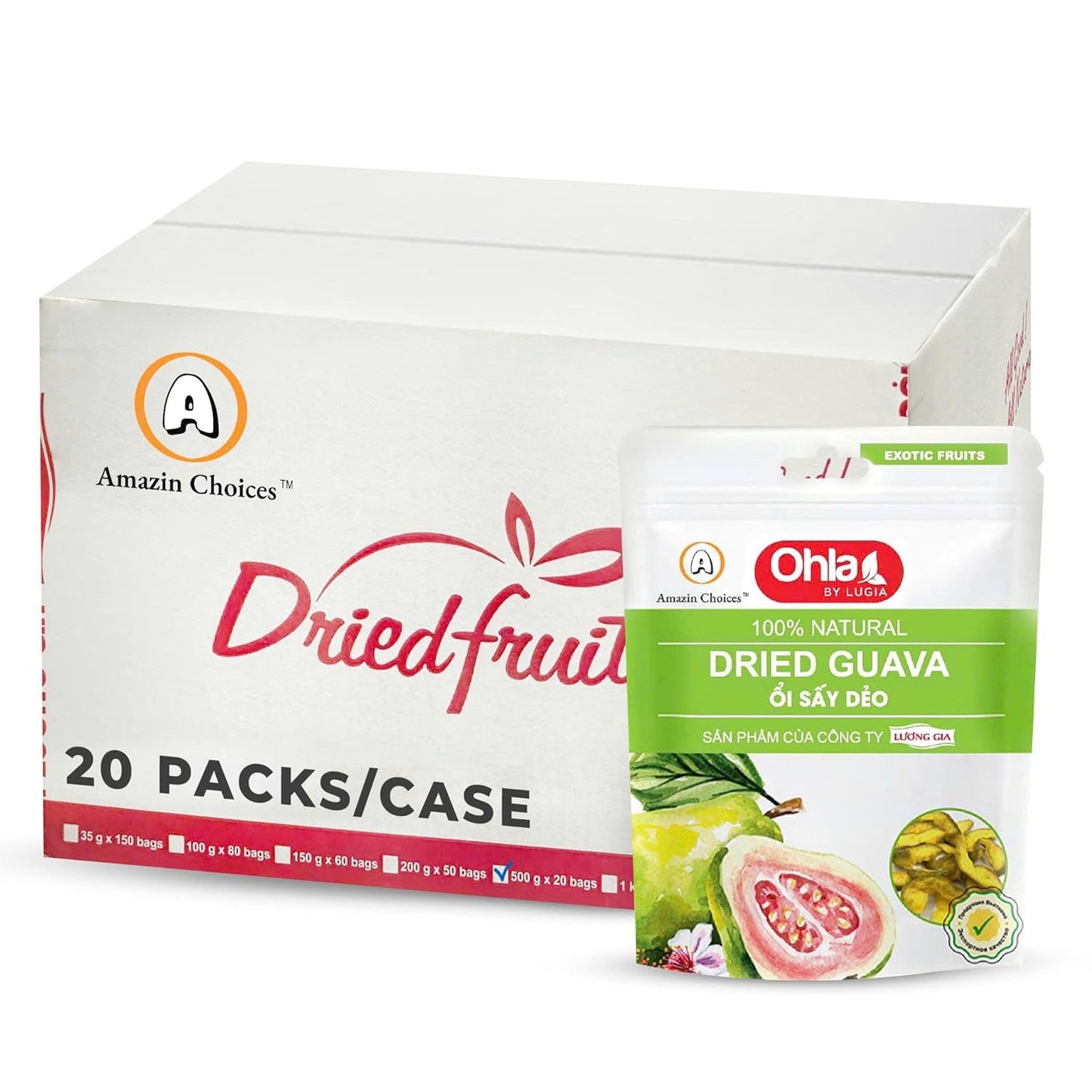 Amazin Choices Dried Guava, 17.63 oz.