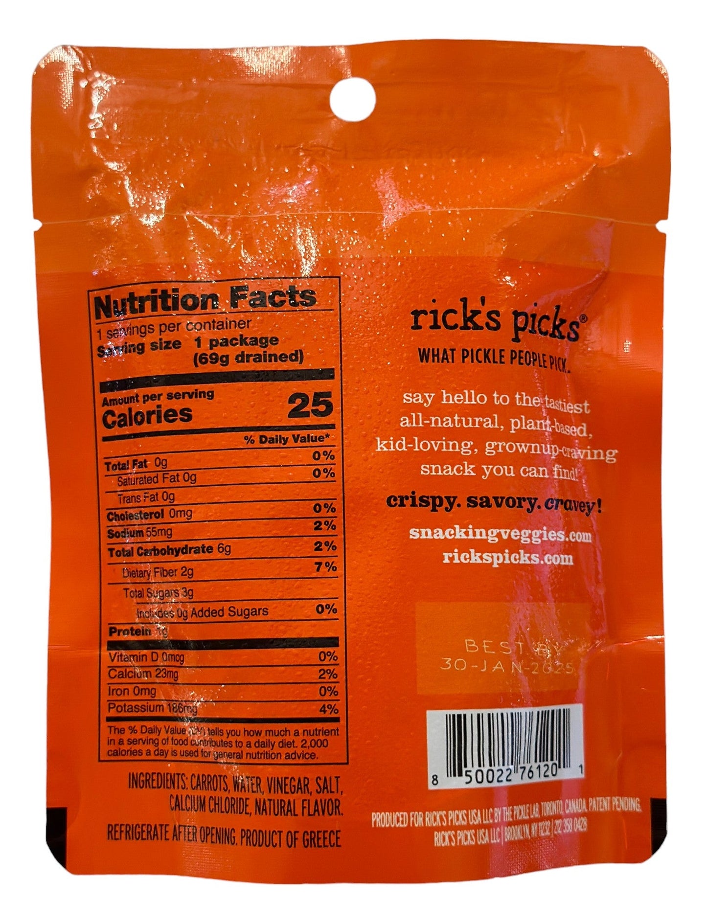 NEW Snacking Carrots  - 5 pack!